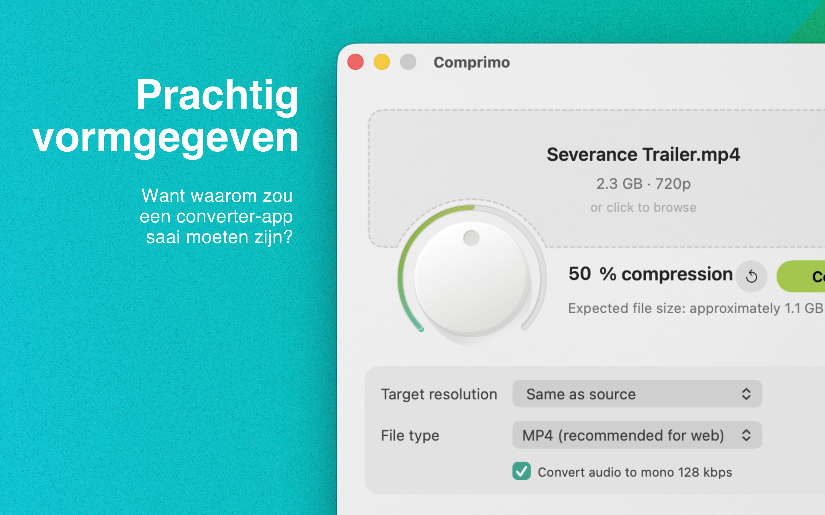 Comprimo - gemaakt voor webvideo